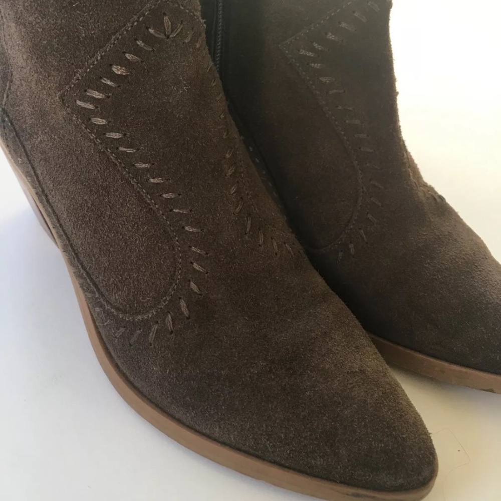 Rebecca Minkoff Lulu Brown  suede cowboy Booties